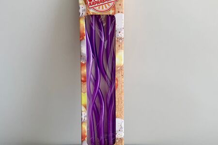 Набор фиолетовых свечей серпантин
