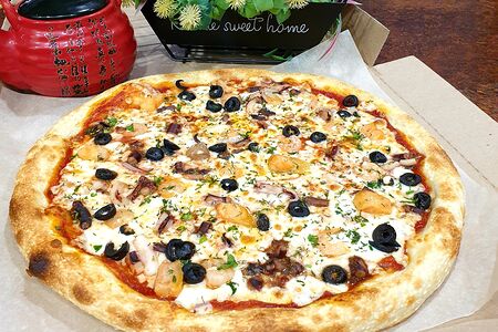 Пицца с морепродуктами