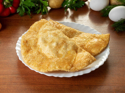 Чебурек с картошкой и грибами