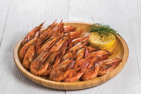 Жареные креветки