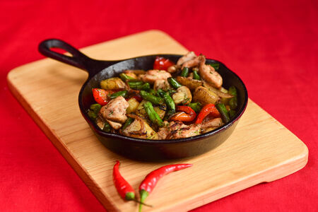 Жаркое с курицей