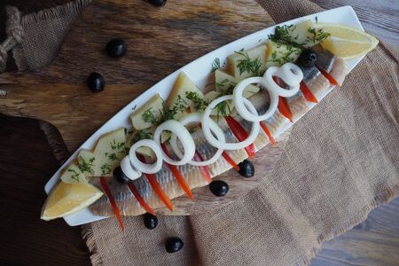 Филе сельди с картофелем