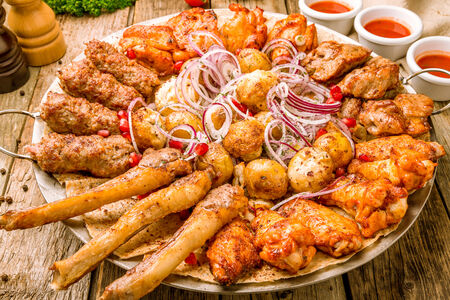 Ассорти шашлыков на четыре персоны