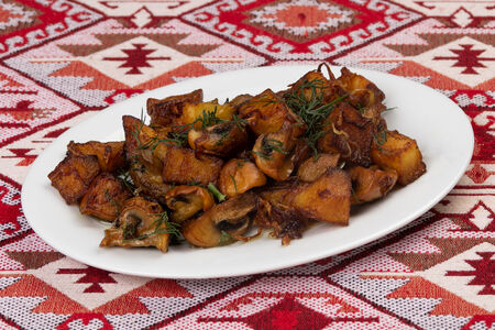 Картофель с грибами