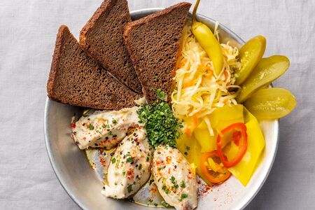 Форшмак на тарелке