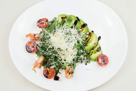 Салат Руккола с креветками