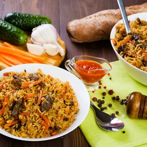 Большой плов Пикник с говядиной