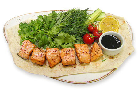 Шашлык из семги