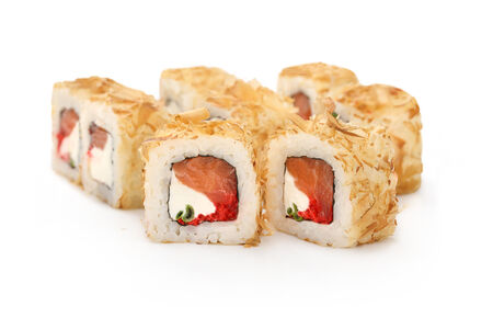 Ролл Бонито с копчёным лососем