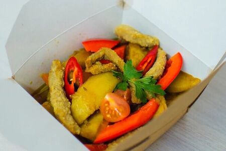 Картофель с овощами