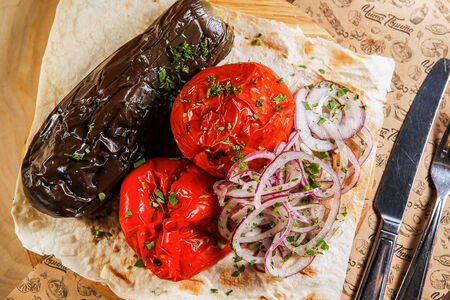 Овощной шашлык