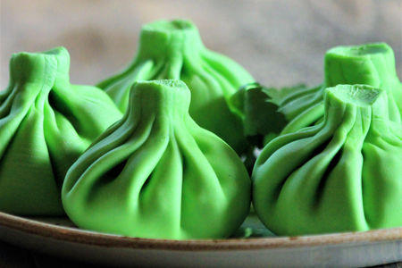 Хинкали со шпинатом