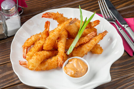 Креветки королевские в темпуре