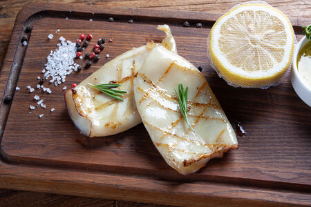 Кальмары на гриле