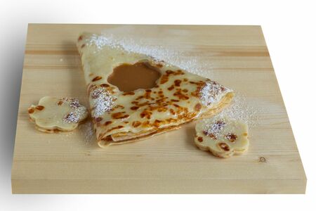 Блин с варёной сгущёнкой