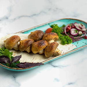 Шампиньоны на мангале