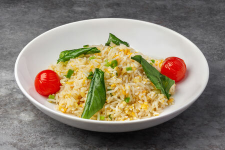 Рис с имбирем и чесноком