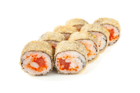 Ролл Темпура маки с тигровой креветкой