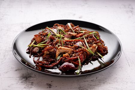 Блэк Чапче с курицей