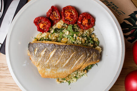 Сибас с кускусом