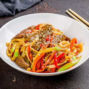 Вок с пшеничной лапшой