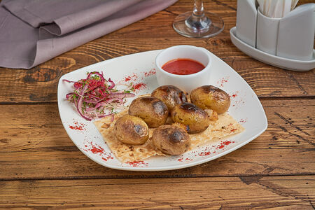 Молодой картофель с курдюком