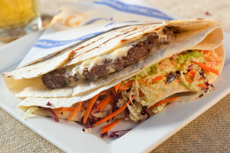 Тортилья с мраморным бифштексом