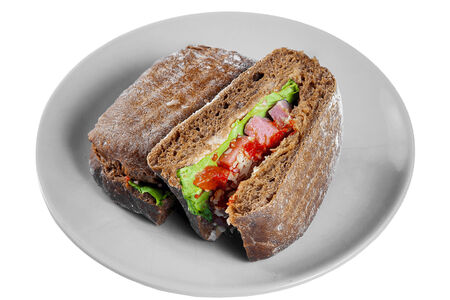 Чибатта с ветчиной