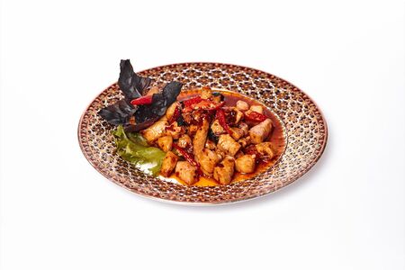 Курица с базиликом по-тайски