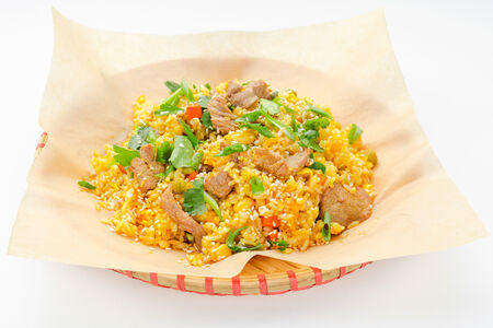 Вок с рисом и свининой