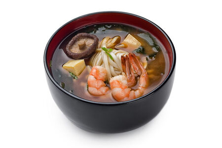 Суп Мисо с тигровой креветкой