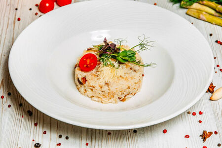 Ризотто с белыми грибами