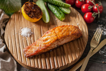 Лосось на углях