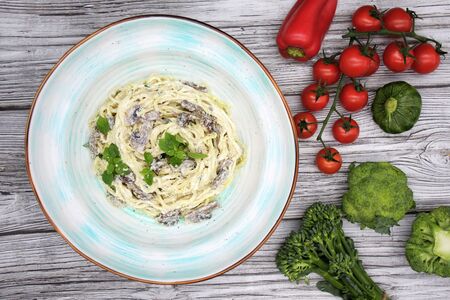 Паста с грибами