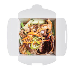 Говядина терияки с лапшой соба