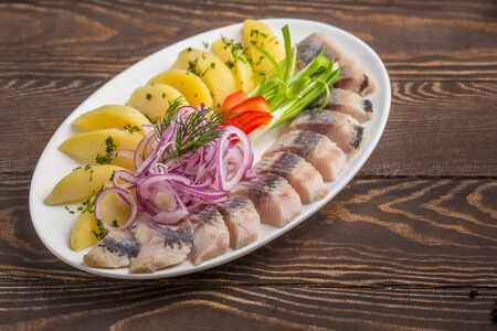 Сельдь с картофелем