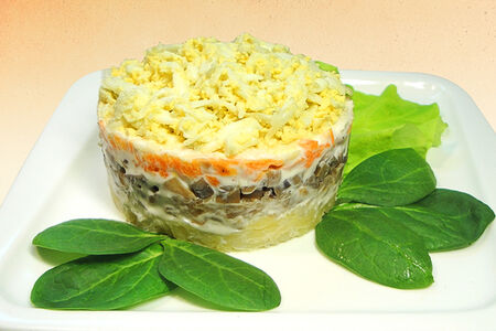 Салат Грибы под шубой