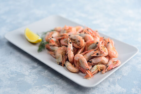 Креветки отварные