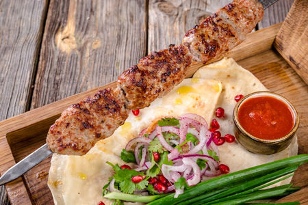 Люля-кебаб из свинины и телятины