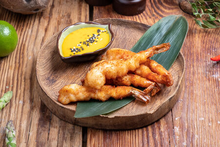 Креветки в кокосовых хлопьях