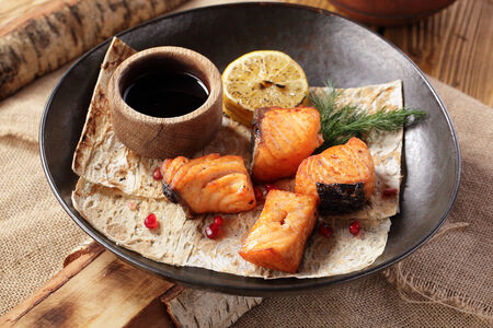 Шашлык из семги