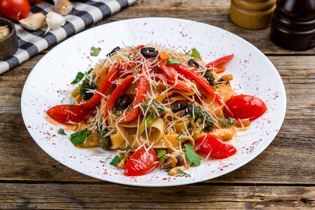 Паста с овощами