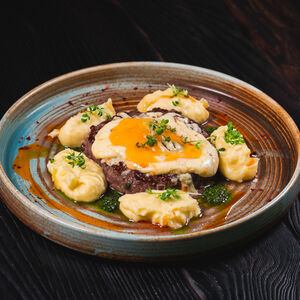 Бифштекс Четыре сыра