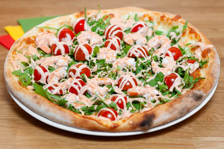 Пицца Розовая креветка