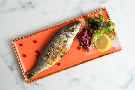 Сибас на мангале