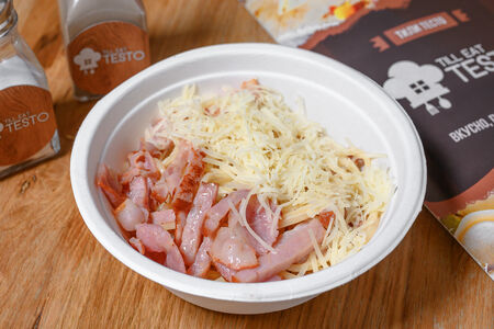 Бостон с беконом и ветчиной