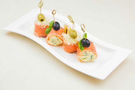 Рулетики из семги