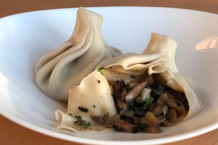 Хинкали с грибами