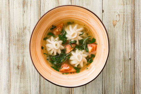 Суп по-тбилисски с мини-хинкали