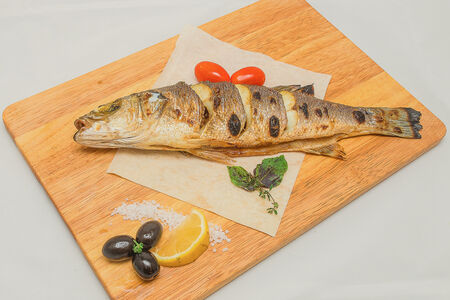 Сибас на мангале